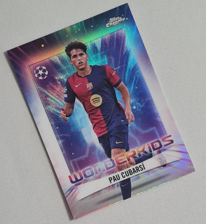 Pau Cubarsi - 2025 Topps Chrome  Wonderkids FC Barcelona (CL) #WK-13
