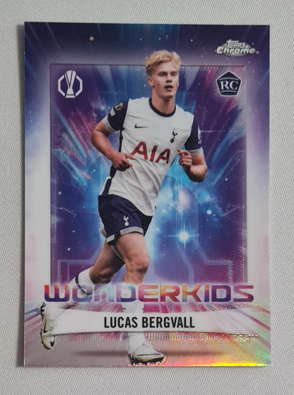 Lucas Bergvall - 2025 Topps Chrome  Wonderkids (RC) Tottenham Hotspurs (EL) #WK-16
