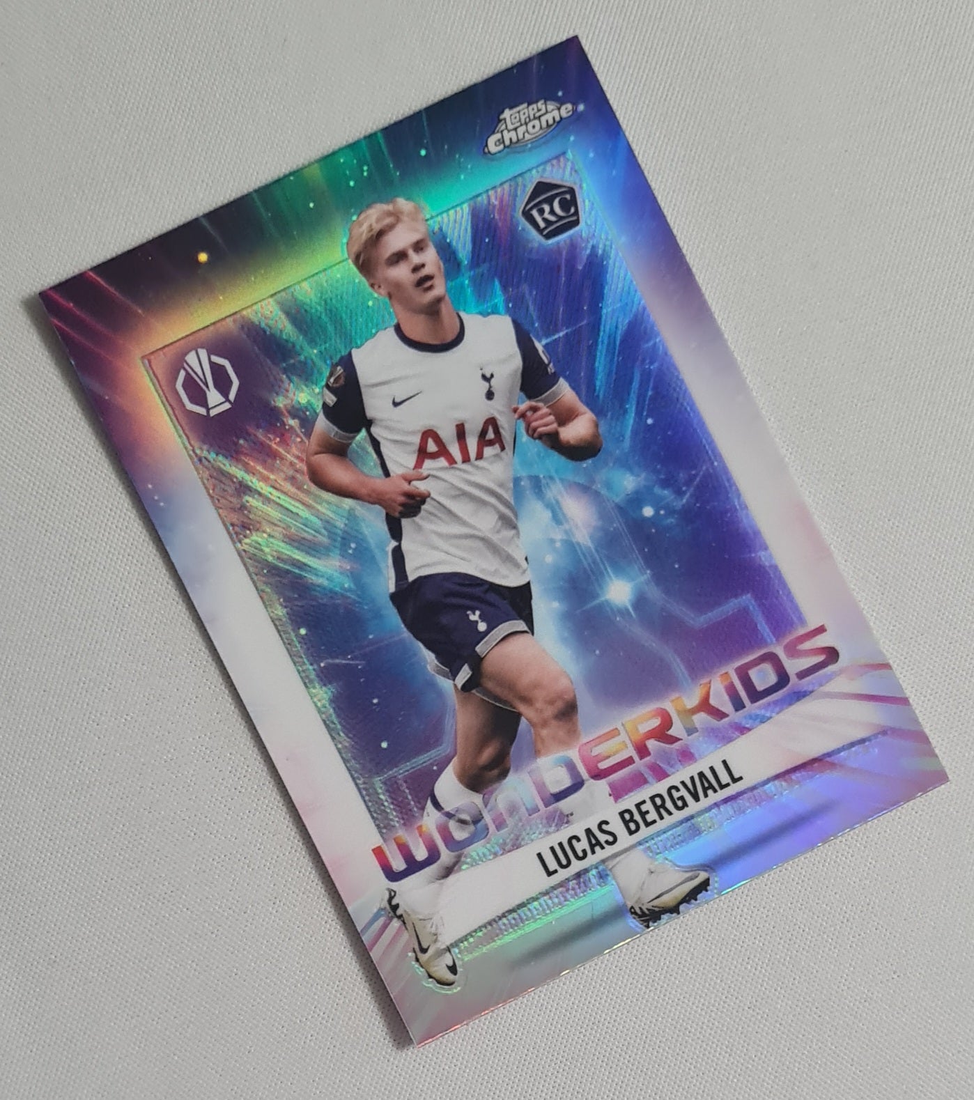 Lucas Bergvall - 2025 Topps Chrome  Wonderkids (RC) Tottenham Hotspurs (EL) #WK-16
