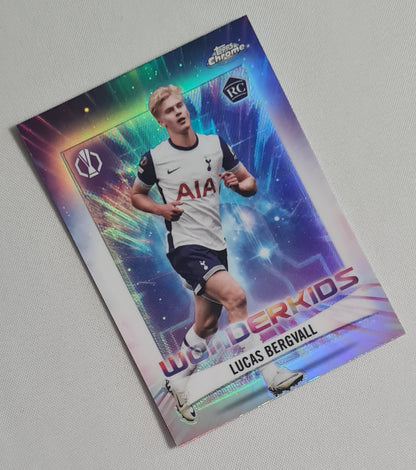 Lucas Bergvall - 2025 Topps Chrome  Wonderkids (RC) Tottenham Hotspurs (EL) #WK-16