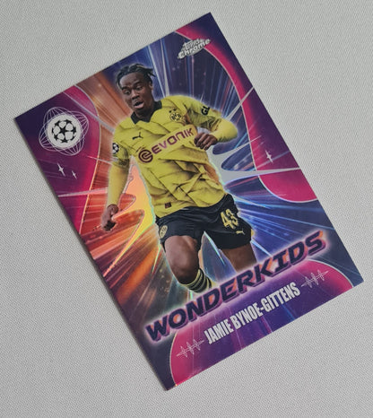 Jamie Bynoe-Gittens - 2024 Topps Chrome Wonderkids Borussia Dortmund (CL) #WK-7