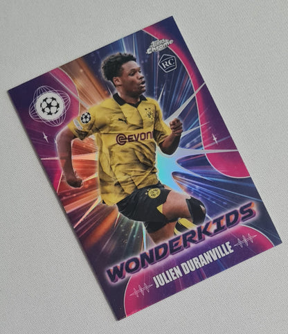 Julien Duranville - 2024 Topps Chrome Wonderkids (RC) Borussia Dortmund (CL) #WK-2
