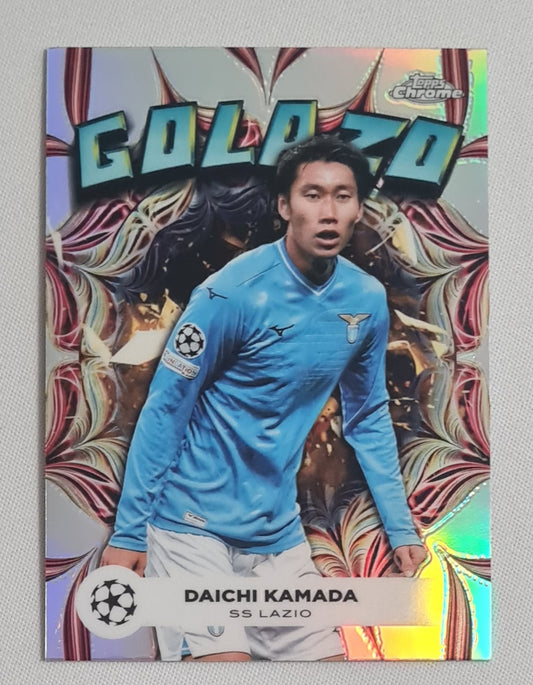 Daichi Kamada - 2024 Topps Chrome Golazo SS Lazio (CL) #GL-13