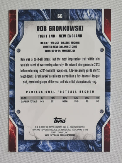 Rob Gronkowski - 2025 Topps R New England Patriots #66 /399