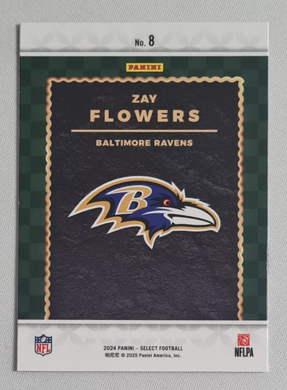 Zay Flowers - 2024 Panini Select Football NFL Ravens #8