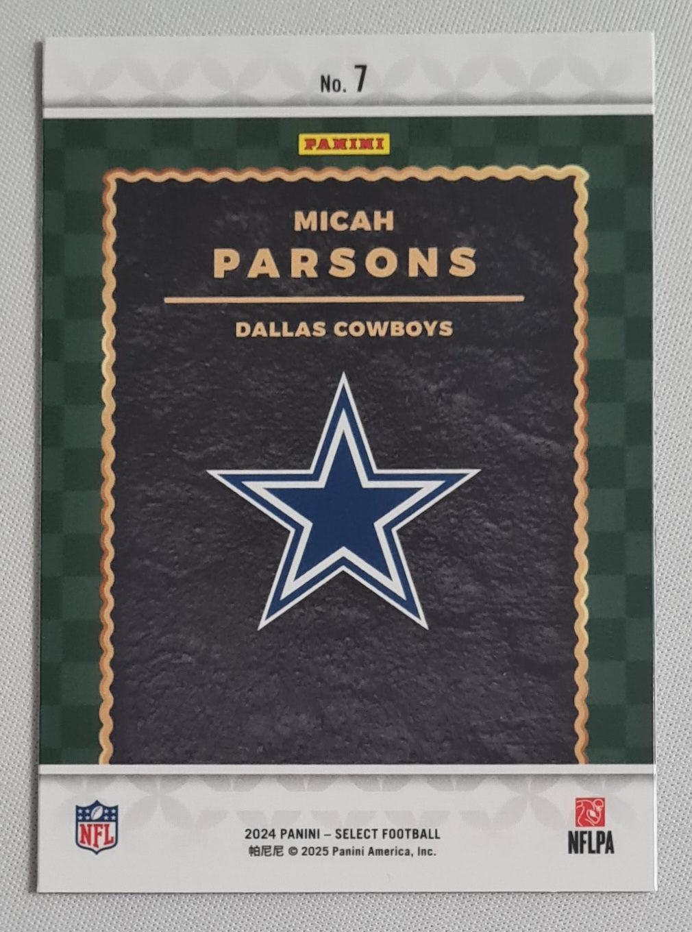 Micah Parsons - 2024 Panini Select Football NFL Cowboys #7