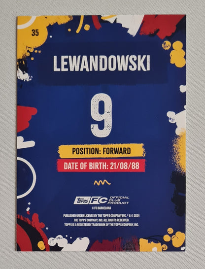 Lewandowski - 2024 Topps FC Barcelona Official Club Product #35