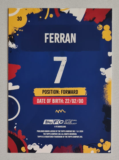 Ferran - 2024 Topps FC Barcelona Official Club Product #30