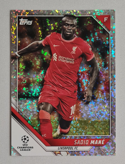 Sadio Mane - 2022 Topps Premier League Soccer Liverpool (CL) #90 Speckle Refractor