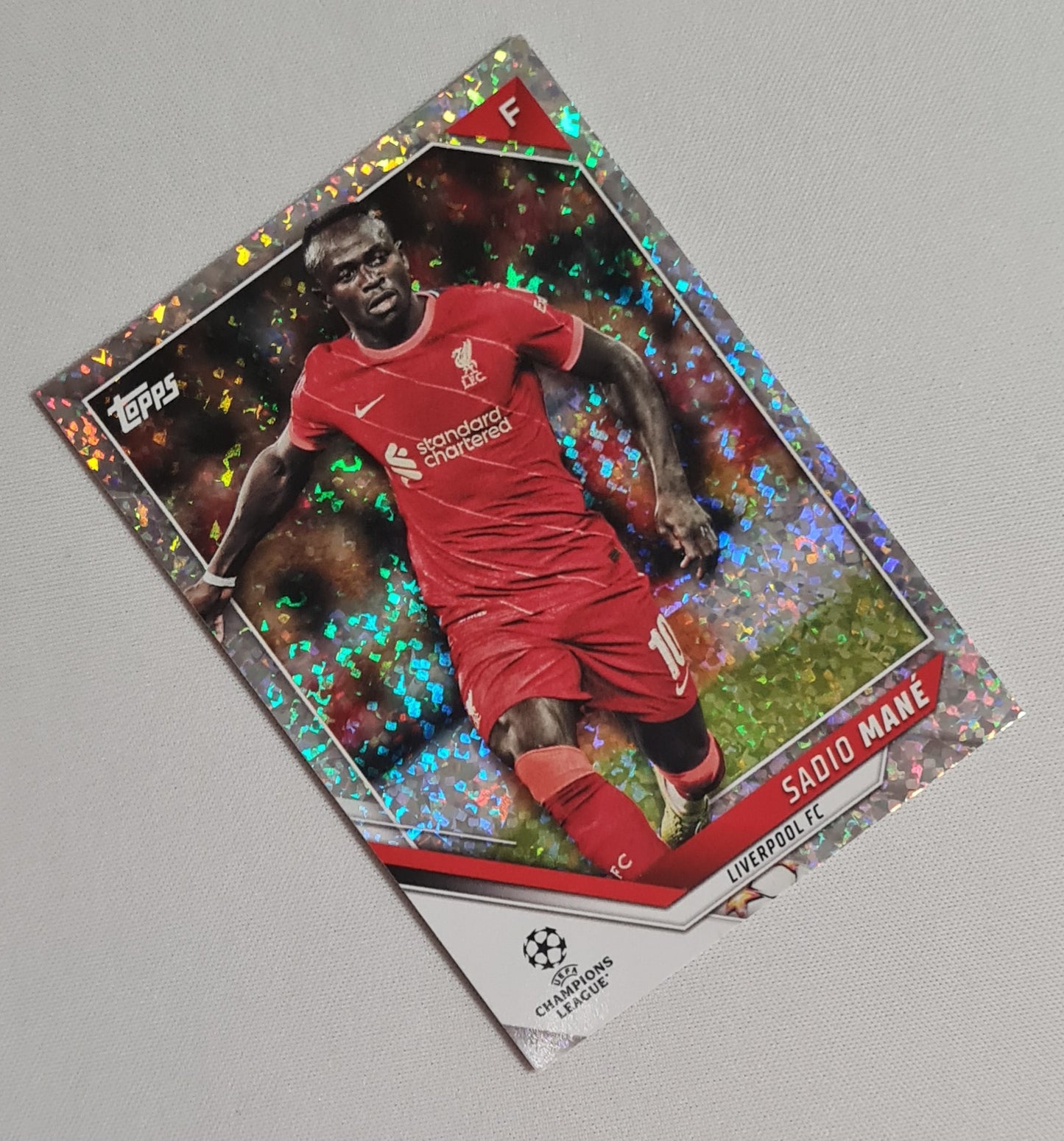 Sadio Mane - 2022 Topps Premier League Soccer Liverpool (CL) #90 Speckle Refractor