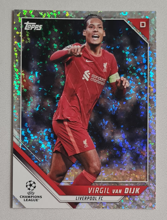 Virgil van Dijk - 2022 Topps EPL Liverpool (CL) #97 Speckle Refractor