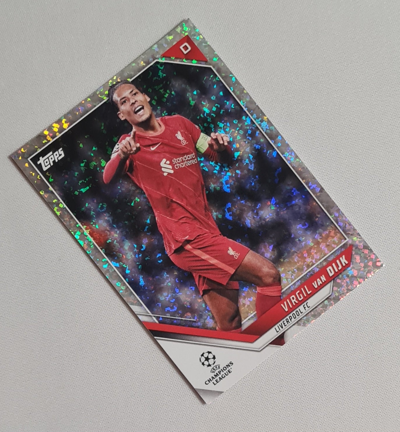 Virgil van Dijk - 2022 Topps EPL Liverpool (CL) #97 Speckle Refractor