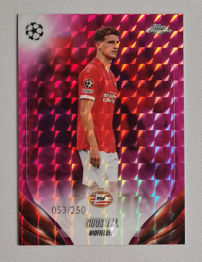Guus Till - 2024 Topps Chrome PSV Eindhoven (CL) #102 Magenta X Fractor /250