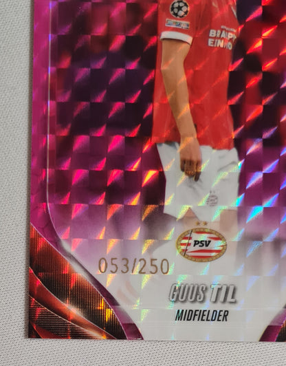 Guus Till - 2024 Topps Chrome PSV Eindhoven (CL) #102 Magenta X Fractor /250