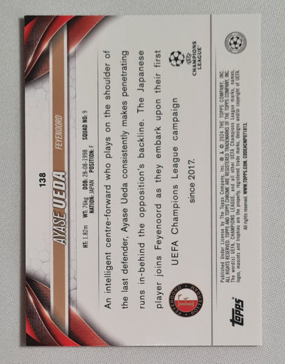 Ayase Ueda - 2024 Topps Chrome Feyenoord Rotterdam (CL) #138 Magenta X Fractor /250