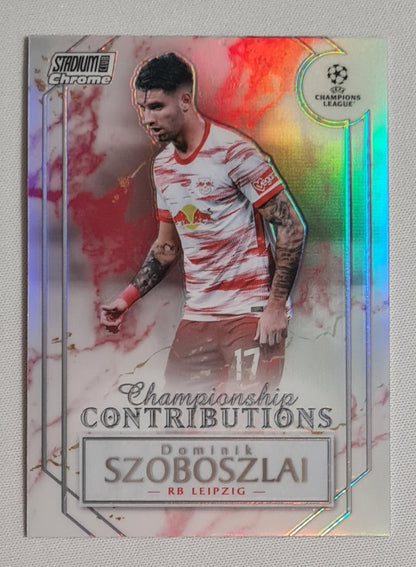 Dominik Szoboszlai - 2022 Topps Chrome Stadion Championship Contributions RB Leipzig (CL) #CC-DS