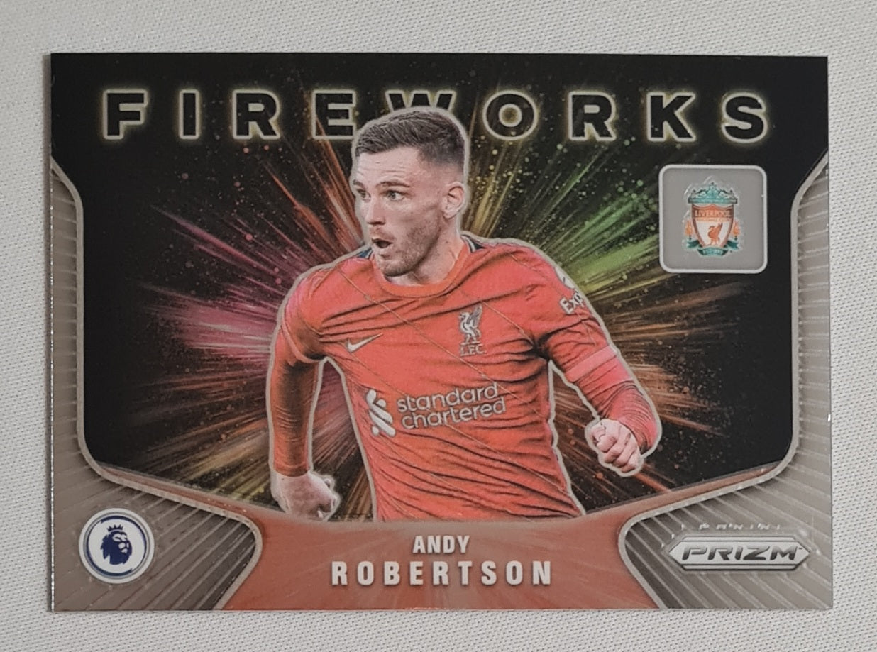 Andy Robertson - 2021/22 Panini Prizm Premier League Soccer Fireworks Liverpool FC #2