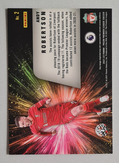 Andy Robertson - 2021/22 Panini Prizm Premier League Soccer Fireworks Liverpool FC #2