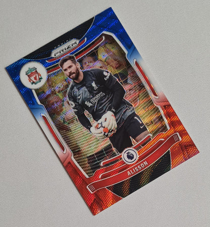Alisson - 2021/22 Panini Prizm Premier League Soccer Liverpool Prizm #77 Red, White, Blue Prizm