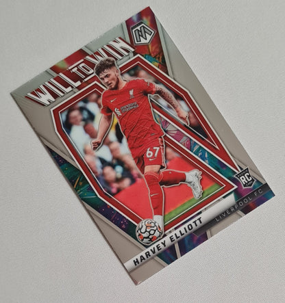 Harvey Elliott - 2021/22 Panini Mosaic Premier League Soccer Liverpool - Will to Win - #31