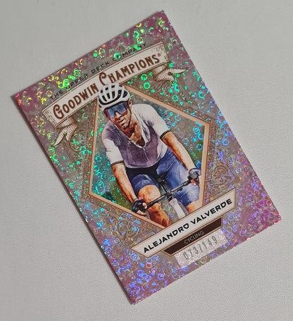Alejandro Valverde - 2025 UpperDeck Goodwin Champions - Cycling - #17 Pink Confetti