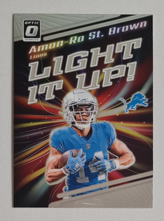 Amon-Ro St.Brown - 2023 Panini Donruss Optic Football NFL Detroit Lions - Light it up - #LU-AB