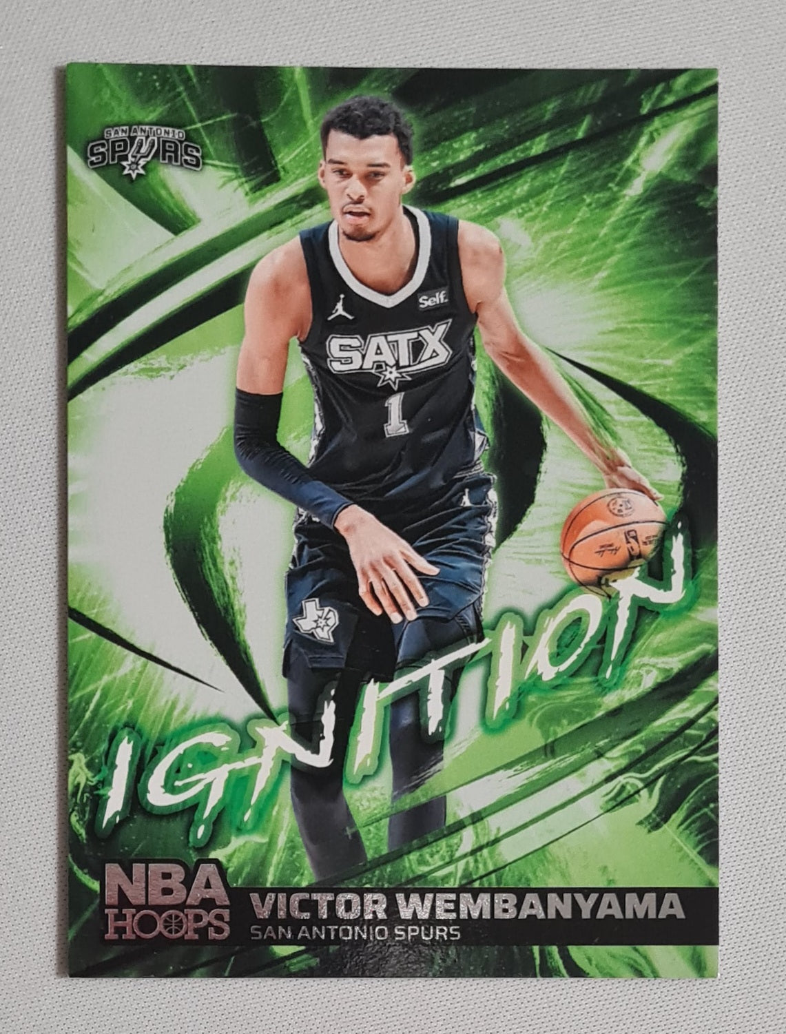 Victor Wembanyama - 2024 Panini Hoops Basketball NBA San Antonio Spurs - Ignition - #18 Green
