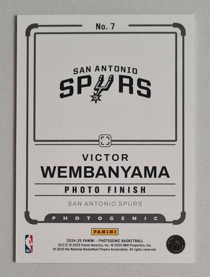 Victor Wembanyama - 2024 Panini Photogenics Basketball NBA San Antonio Spurs - Photo Finish - #7