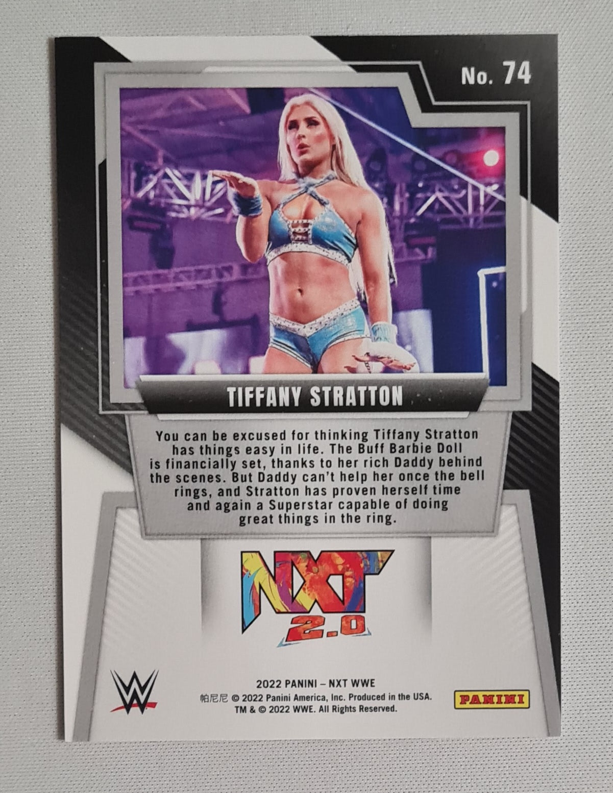 Tiffany Stratton - 2022 Panini NXT WWE Wrestling (RC) #74