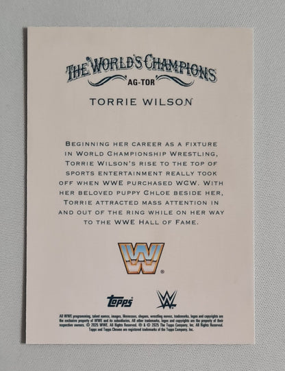 Torrie Wilson - 2025 Topps Chrome Allen & Ginter - The World Champions - WWE Werstling #AG-TOR
