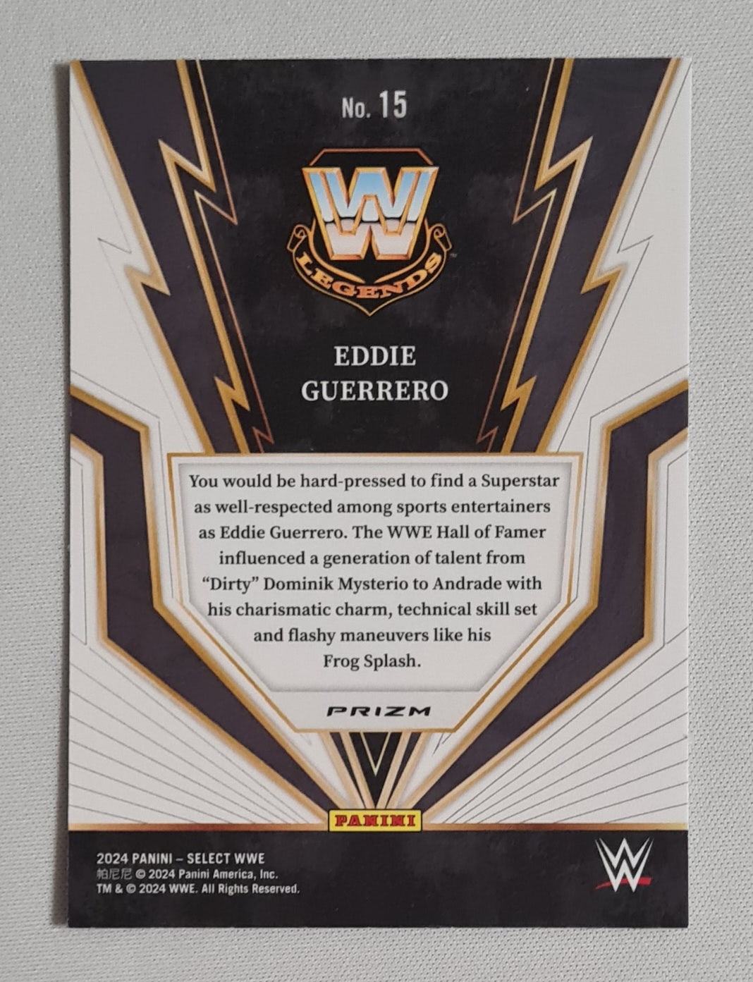 Eddie Guerrero - 2024 Panini Select WWE Wrestling Legend - Turbo Charged - #15 Refractor