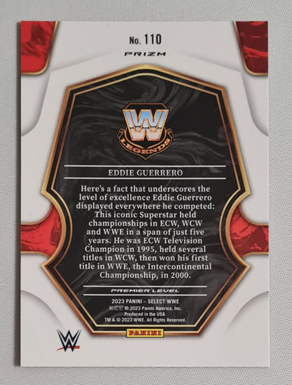 Eddie Guerrero - 2024 Panini Select WWE Wrestling Legends #110 Red Ruby Wave Premier Level