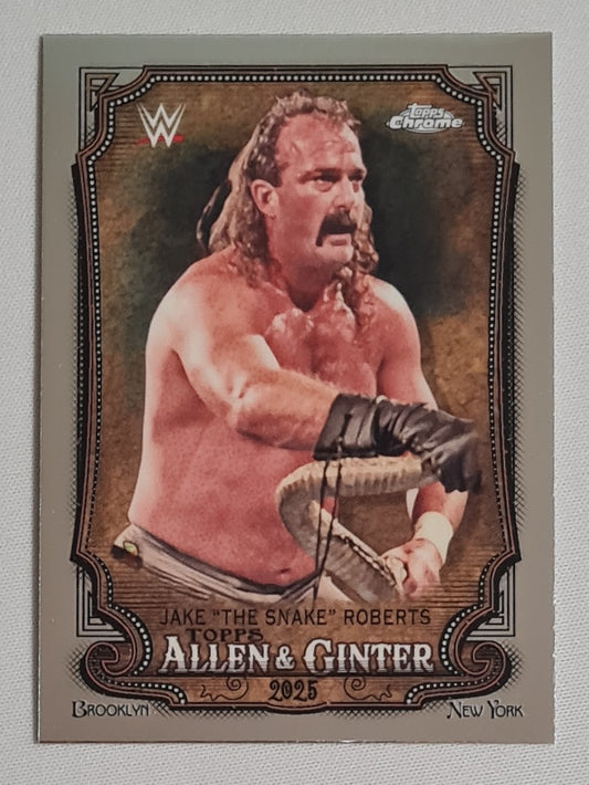 Jake "The Snake" Roberts - 2025 Topps Chrome Allen & Ginter - The World's Champions - #AG-JTS