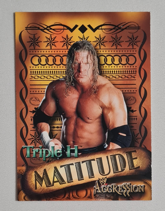 Triple H - 2003 Fleer WWE Wrestling - Matitude - Aggression #1 of 10 set number