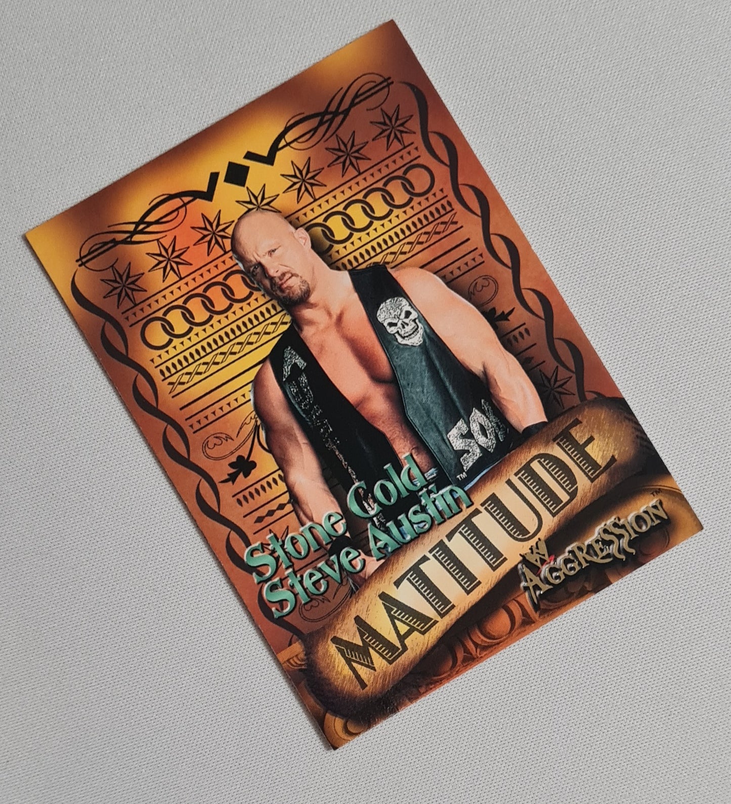 Stone Cold Steve Austin - 2003 Fleer WWE Wrestling - Matitude - Aggression #4 of 10 set number