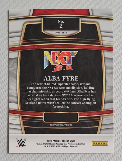 Alba Fyre - 2022 Panini Select WWE Wrestling NXT 2.0 Prizm Concourse #2