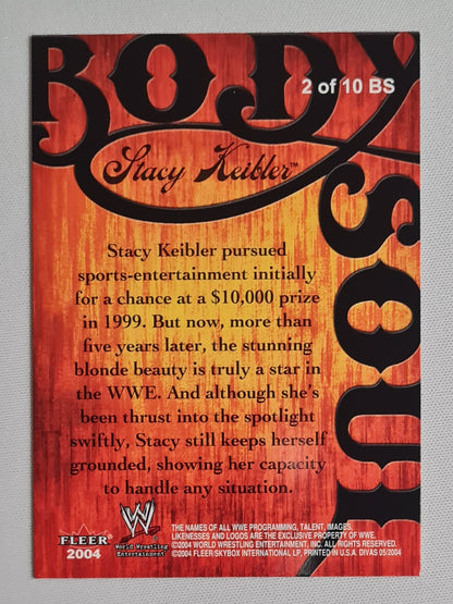 Stacy Keibler - 2004 Fleer WWE Wrestling Body Soul Divas 2005 #2 of 10 card set number