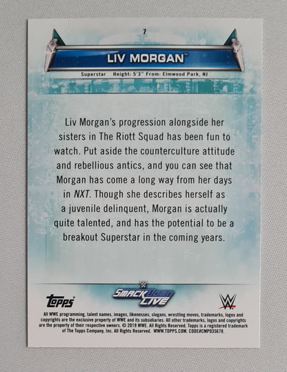Liv Morgan - 2019 Topps WWE Wrestling Smack Down Live Women's Superstar #7
