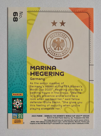 Marina Hegering - 2023 Panini Donruss FIFA Women's World Cup 2023 Soccer National Team Germany #89