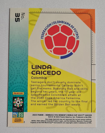 Linda Caicedo - 2023 Panini Donruss FIFA Women's World Cup 2023 Soccer National Team Colombia #35