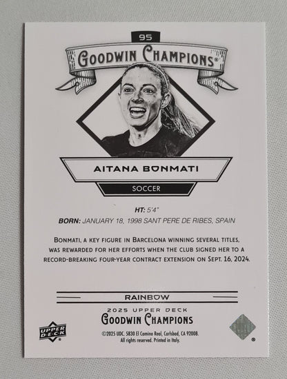 Aitana Bonmati - 2025 Upper Deck Goodwin Champions Soccer FC Barcelona #95 Refractor