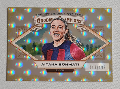 Aitana Bonmati - 2025 Upper Deck Goodwin Champions Soccer FC Barcelona #95 Yellow Circles /199
