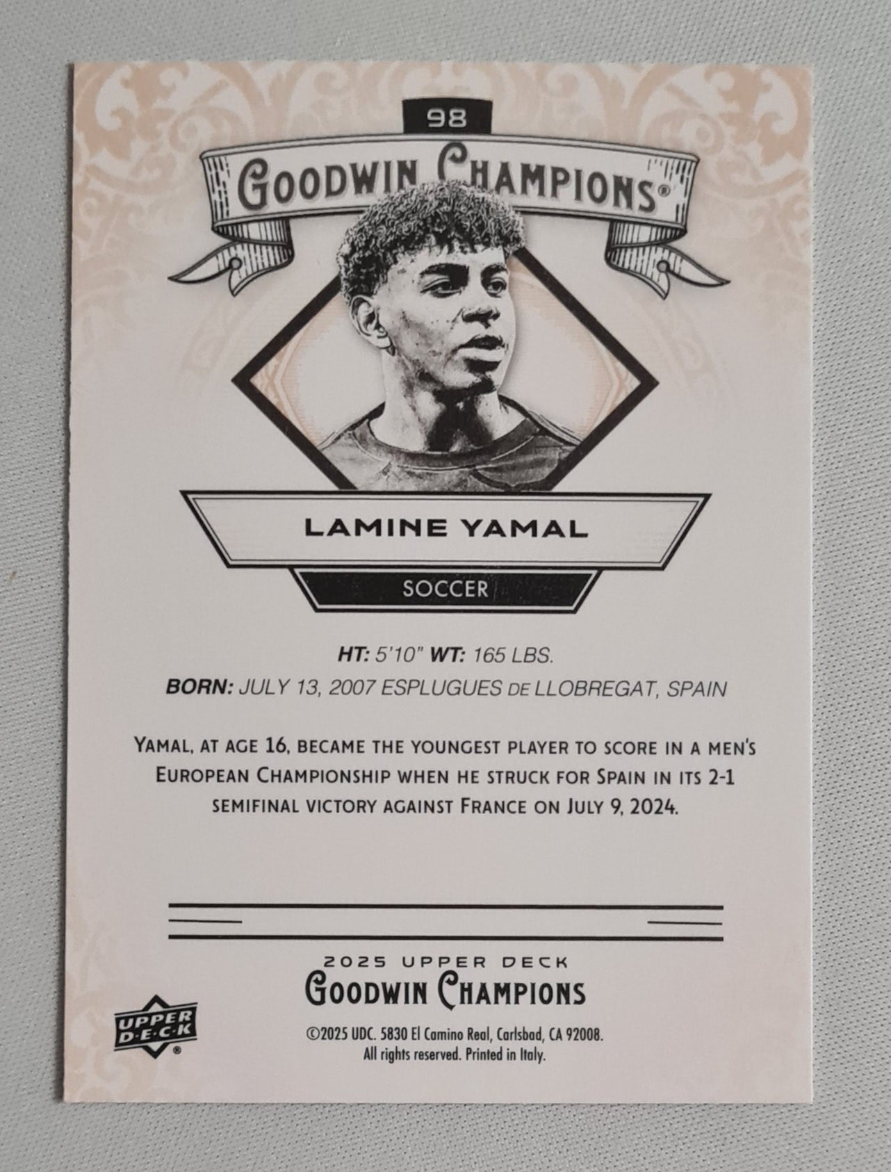 Lamine Yamal - 2025 Upper Deck Goodwin Champions Soccer #98