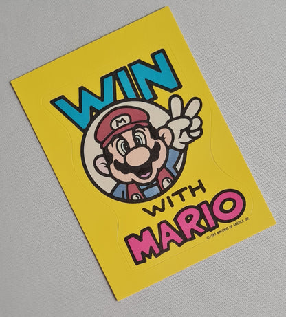 Mario - 1989 Topps (Nintendo) - Win with Mario - Stickers card #18