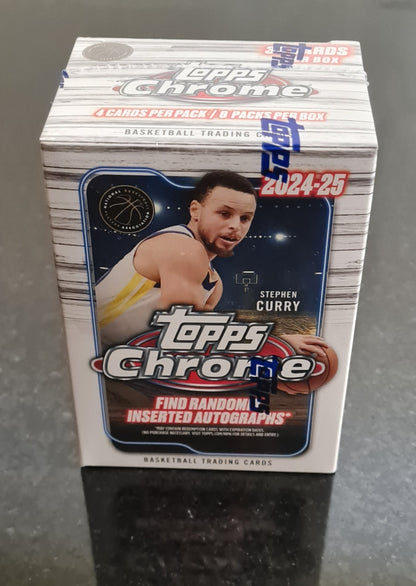 2024/25 Topps Chrome Basketball 8-Pack Blaster NBA Basketball