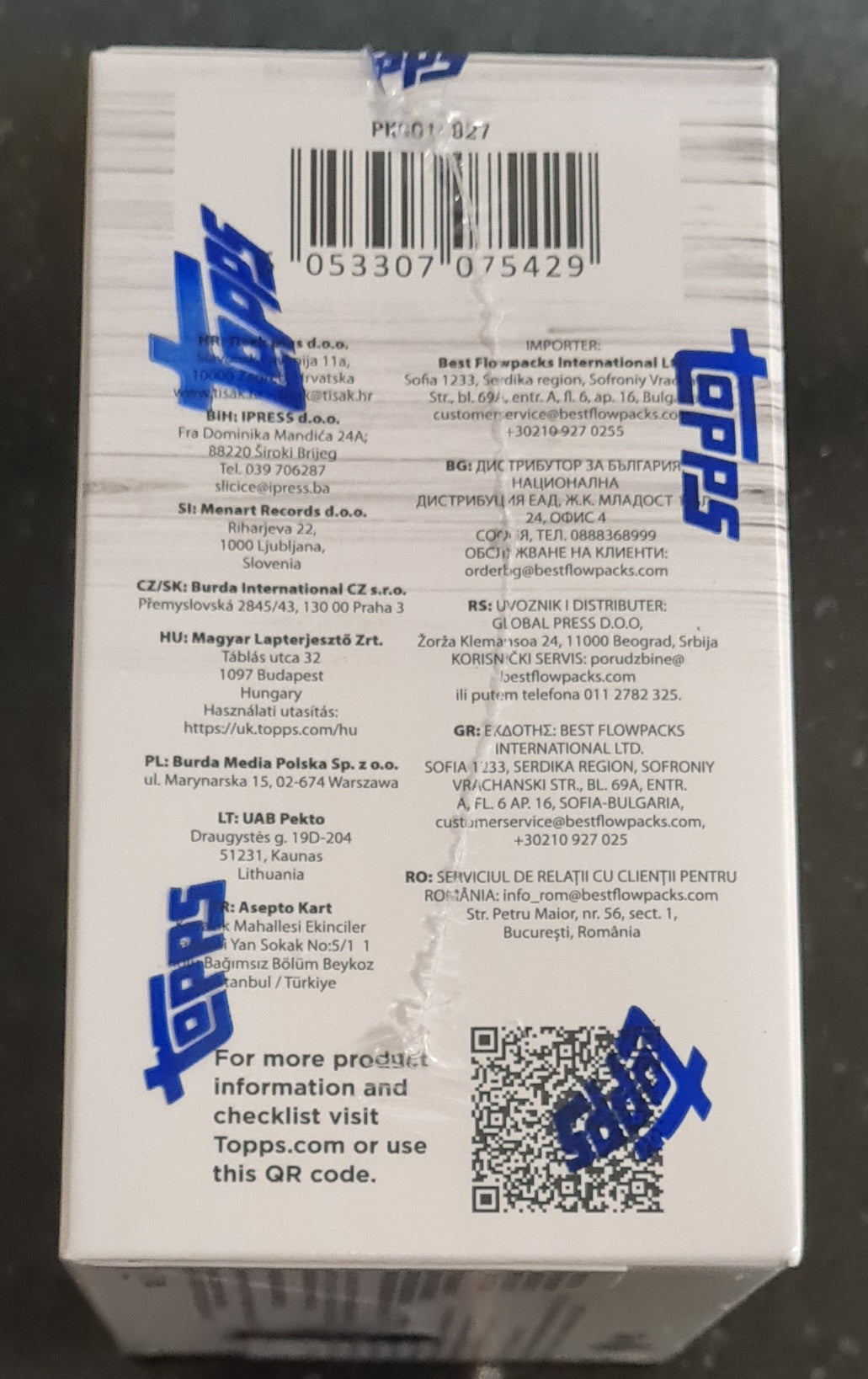 2024/25 Topps Chrome Basketball 8-Pack Blaster NBA Basketball
