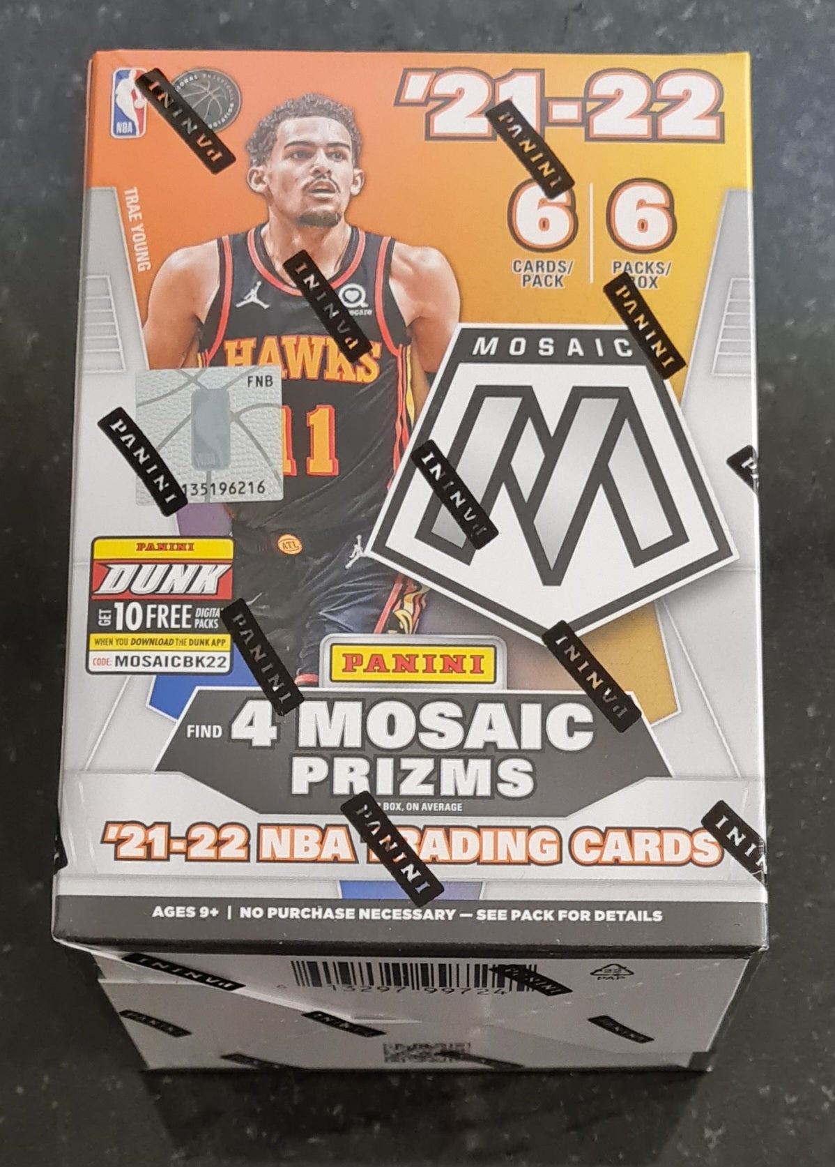 2021/22 Panini Mosaic Basketball 6-Pack Blaster NBA Basketball
