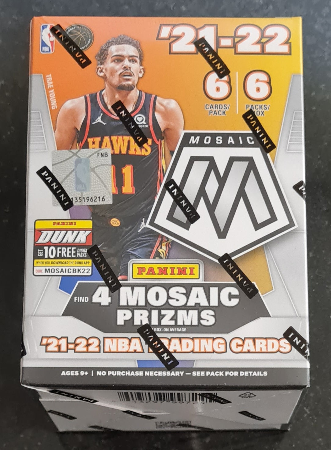 2021/22 Panini Mosaic Basketball 6-Pack Blaster NBA Basketball