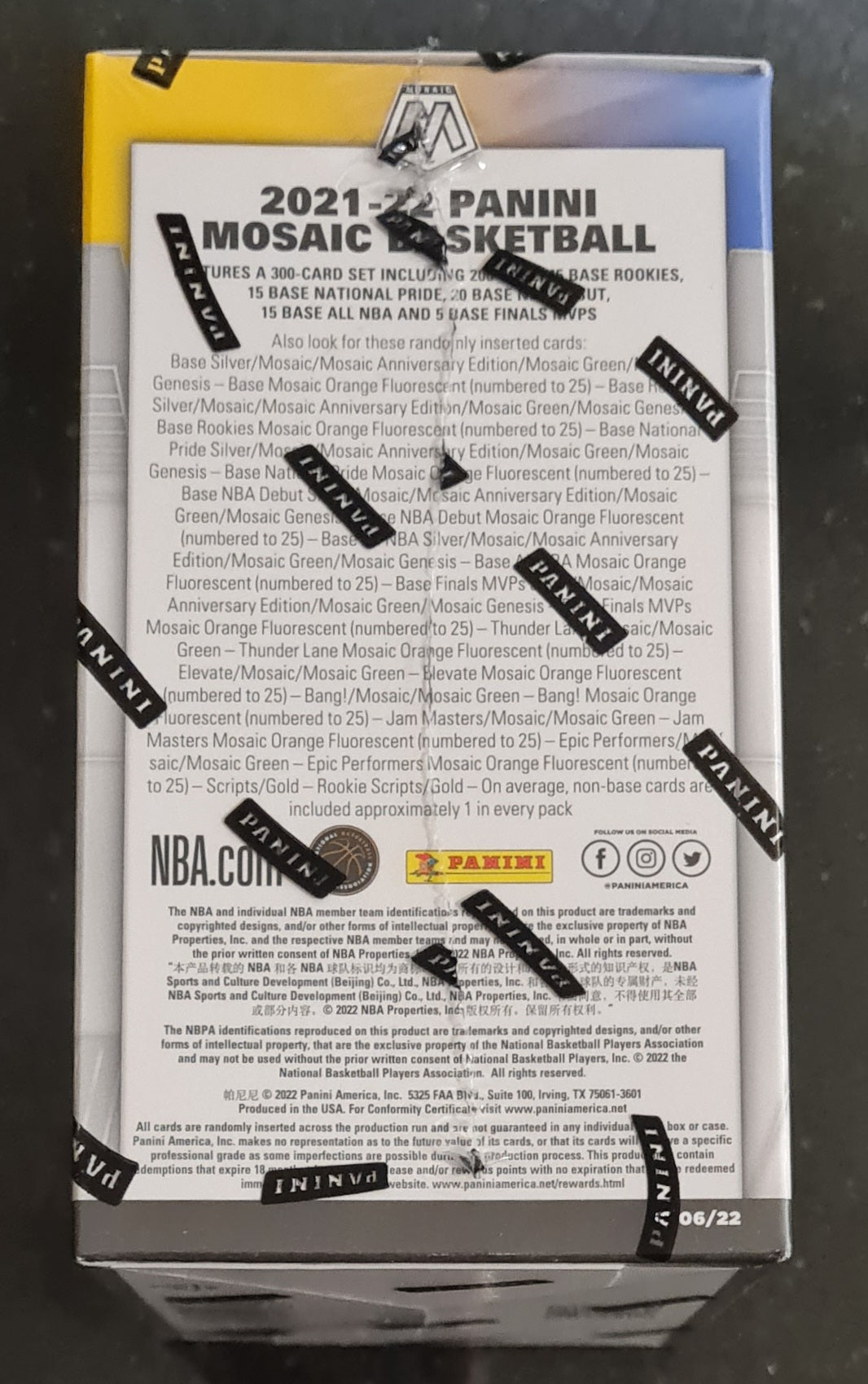 2021/22 Panini Mosaic Basketball 6-Pack Blaster NBA Basketball