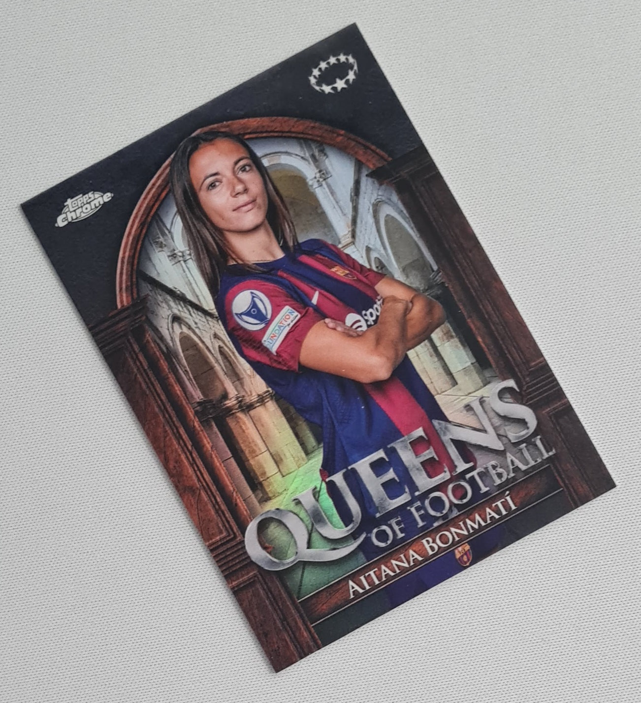 Aitana Bonmati - 2024 Topps Chrome FC Barcelona Women Soccer Queen of Football #QF-1